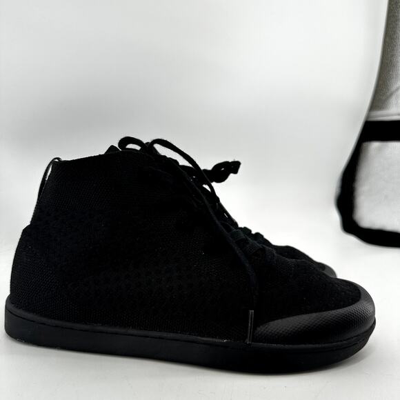 Suavs The Legacy Sneaker High Top Slip On Knit Toe Box Wicking Jet Black M8 W10
